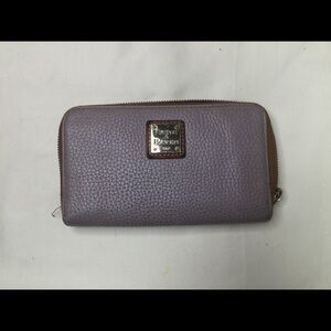 Dooney & Bourke Pebbled Leather Zip Around Wallet - READ AD